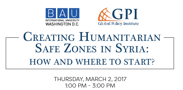 Panel Discussion: Creating Humanitarian Safe Zones in Syria: How and Where to Start?