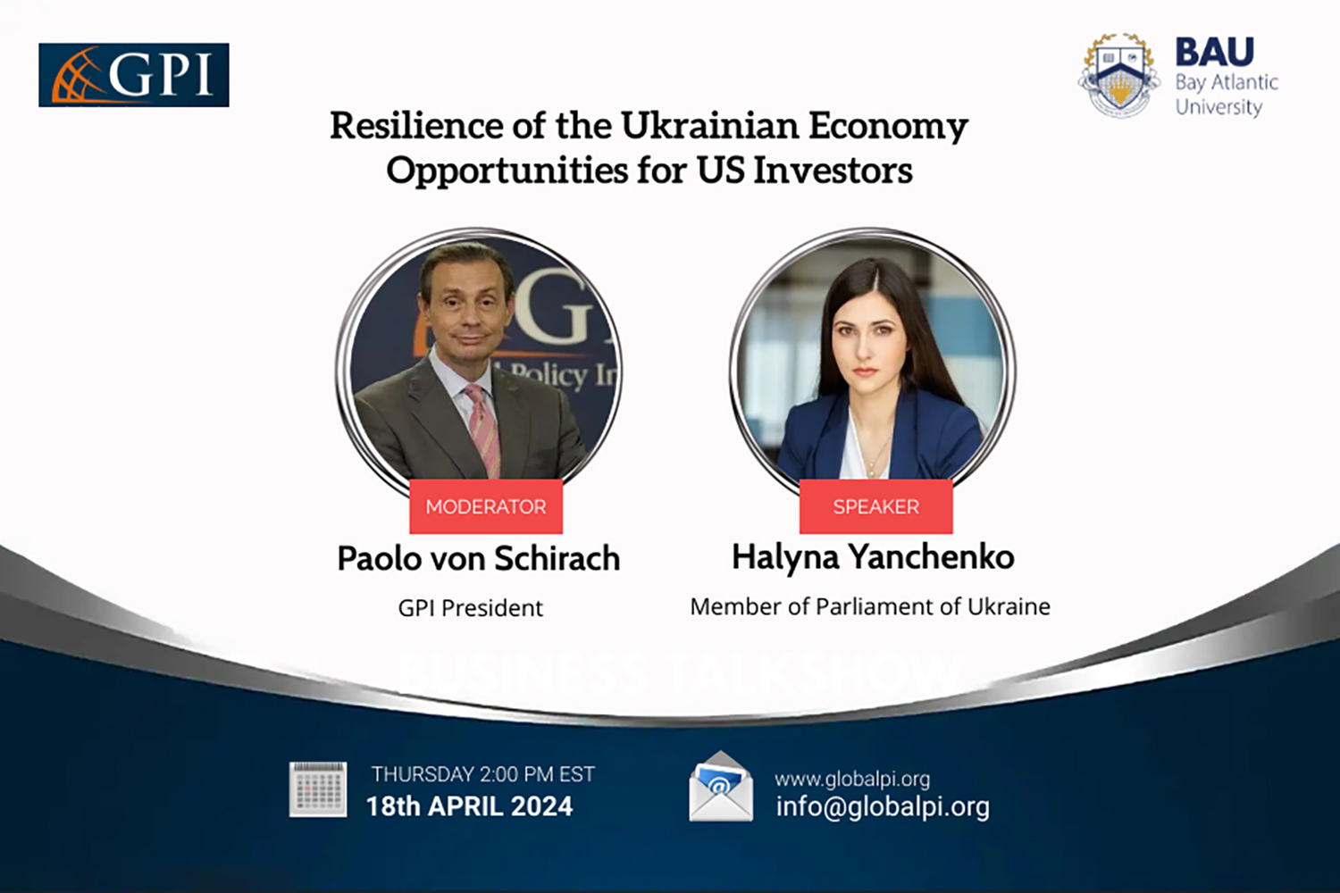 WEBINAR // Resilience of the Ukrainian Economy: Opportunities for US Investors