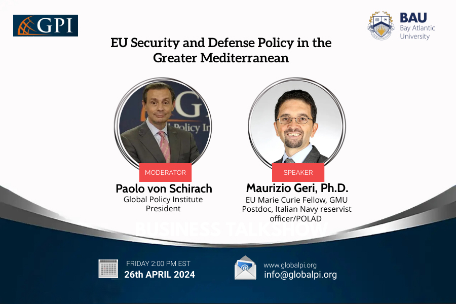 WEBINAR // EU Security and Defense Policy in the Greater Mediterranean